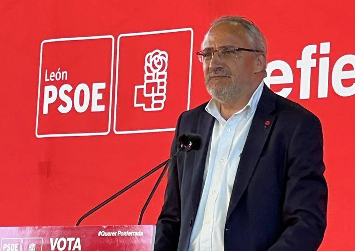 El candidato del PSOE a la Alcaldía de Ponferrada, Olegario Ramón.