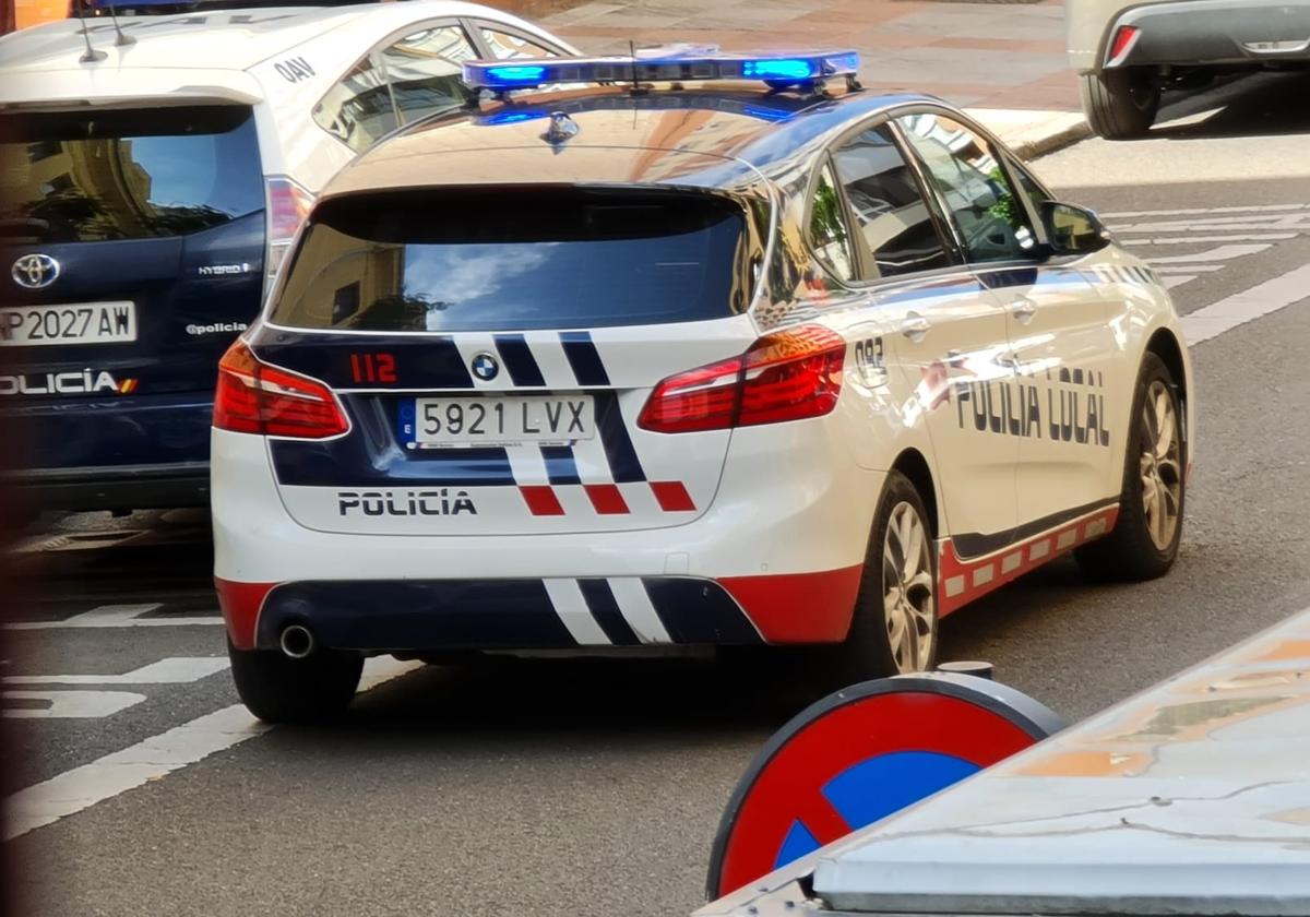 Vehículo de la Policía Local de León.