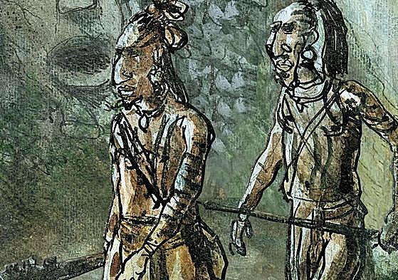 Gallego y Merino, este sábado, durante su firma de libros en Madrid.