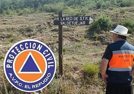Uno de los voluntarios de la asociación de voluntarios de protección civil El Refugio.