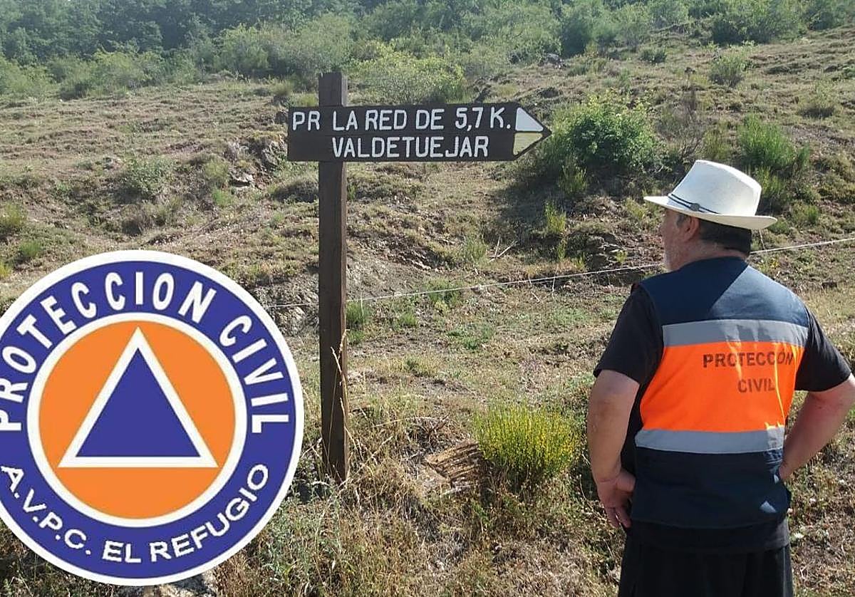 Uno de los voluntarios de la asociación de voluntarios de protección civil El Refugio.