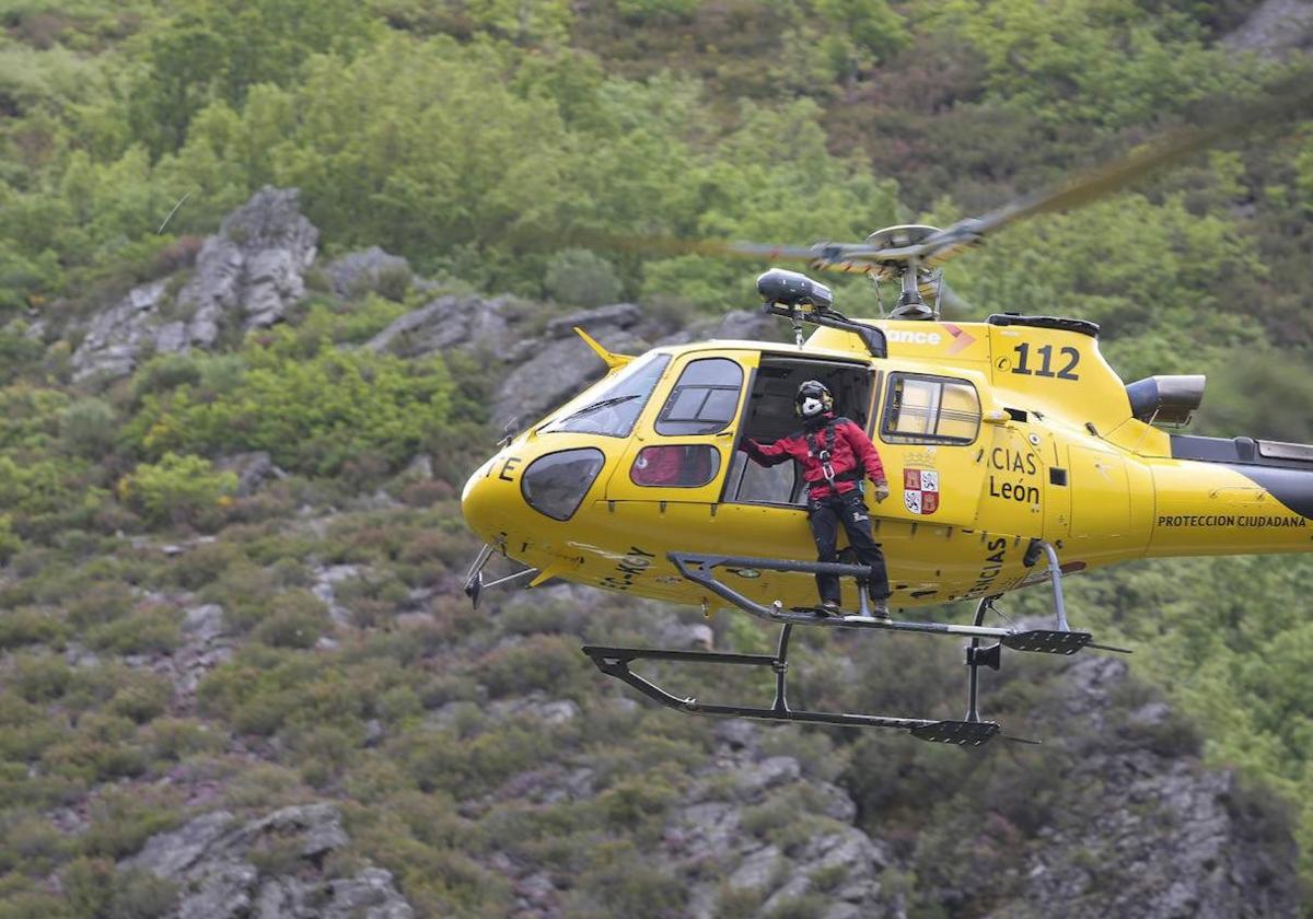 Imagen de archivo del helicóptero de rescate del 112.