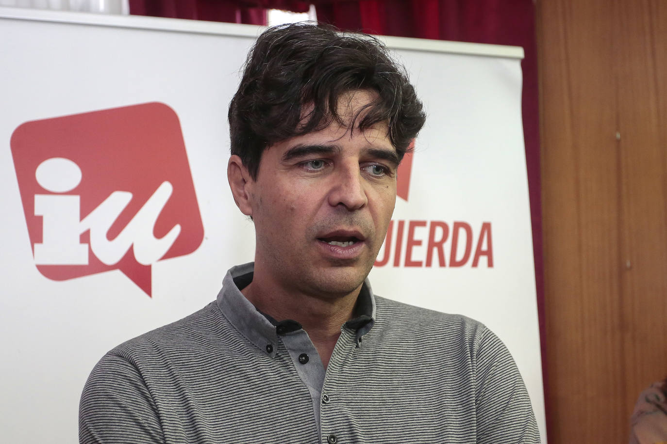 El coordinador de IU en Castilla y León, Juan Gascón.