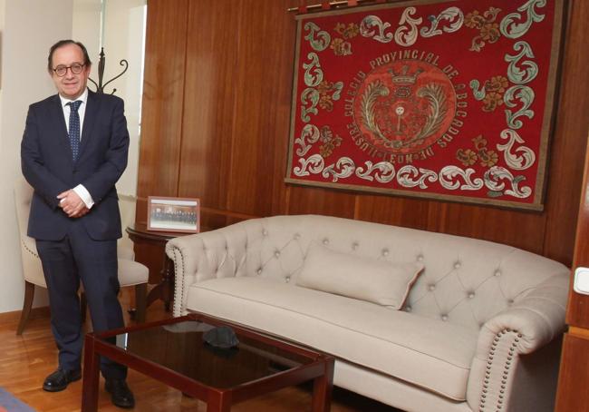 Fernando Santocildes, en el Colegio de la Abogacía de León.