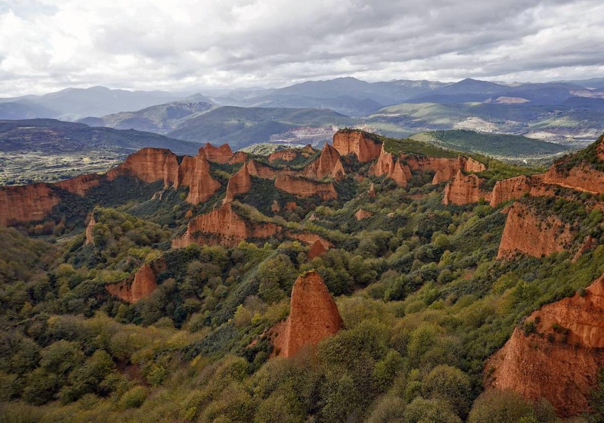 Imagen del paraje natural de las Médulas, en la provincia leonesa.