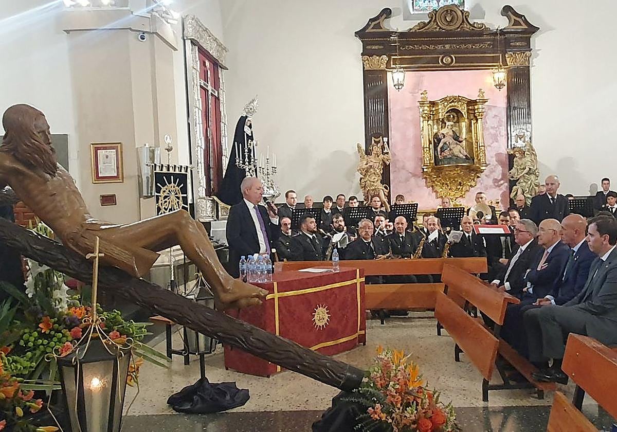 Uno de los actos oficiales vinculados a los actos conmemorativos del Cristo de la Agonía.