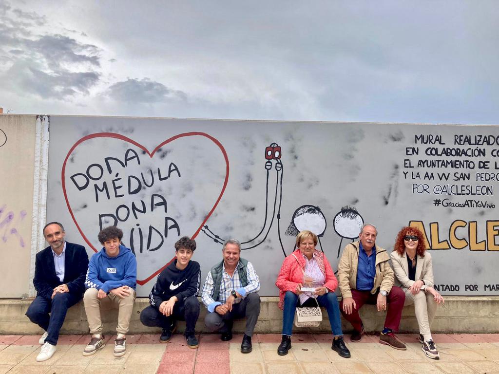 Un graffiti para concienciar sobre donar médula