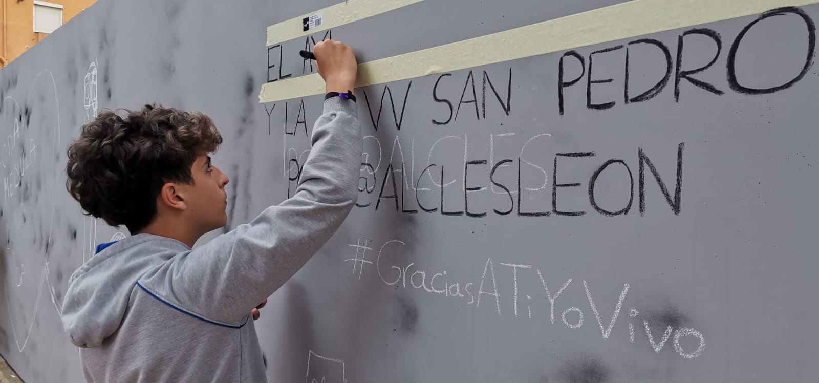 Un graffiti para concienciar sobre donar médula