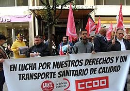 Los transportistas sanitarios habían realizado diferentes parones durante las últimas semanas.