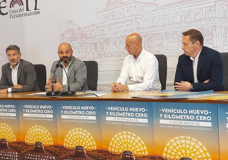 Presentación del IV Salón del Vehículo Nuevo y de kilómetro 0 en León.