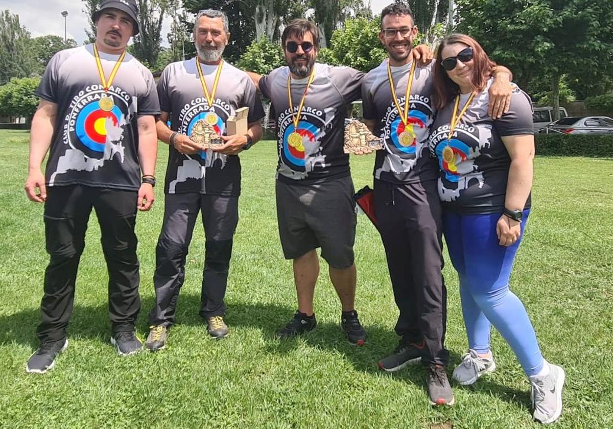 Los arqueros bercianos sumaron grandes resultados en la competición.