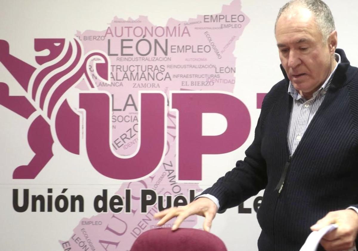 Eduardo López Sendino, líder de la UPL en el Ayuntamiento de León.