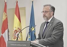 El presidente de las Cortes de Castilla y León, Carlos Pollán.