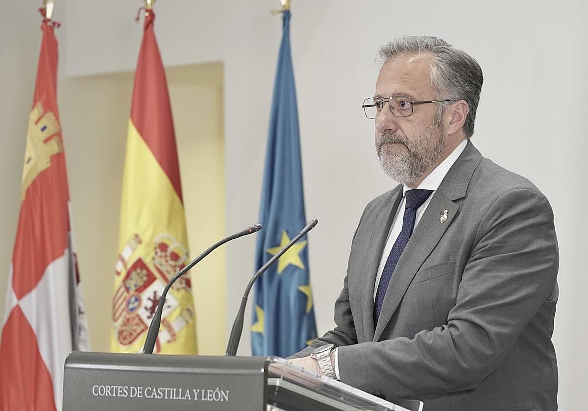 El presidente de las Cortes de Castilla y León, Carlos Pollán.