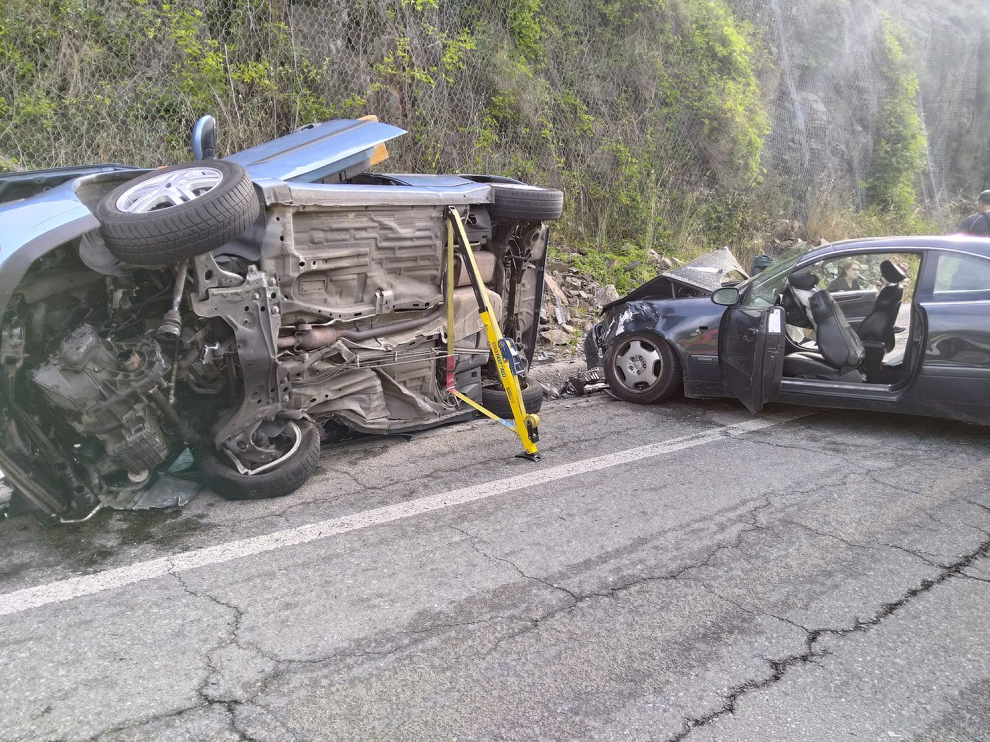 Espectacular accidente en El Bierzo