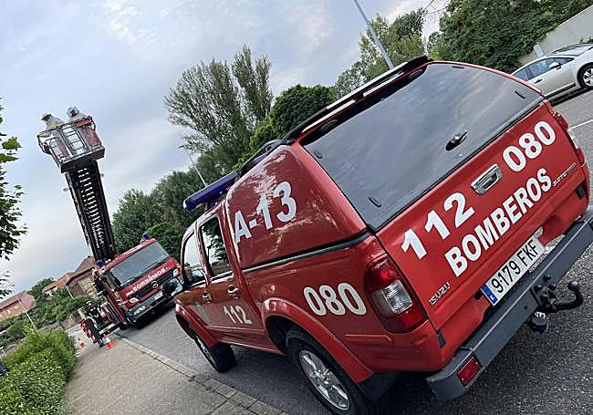 Retirada de enjambre en una vivienda en Armunia