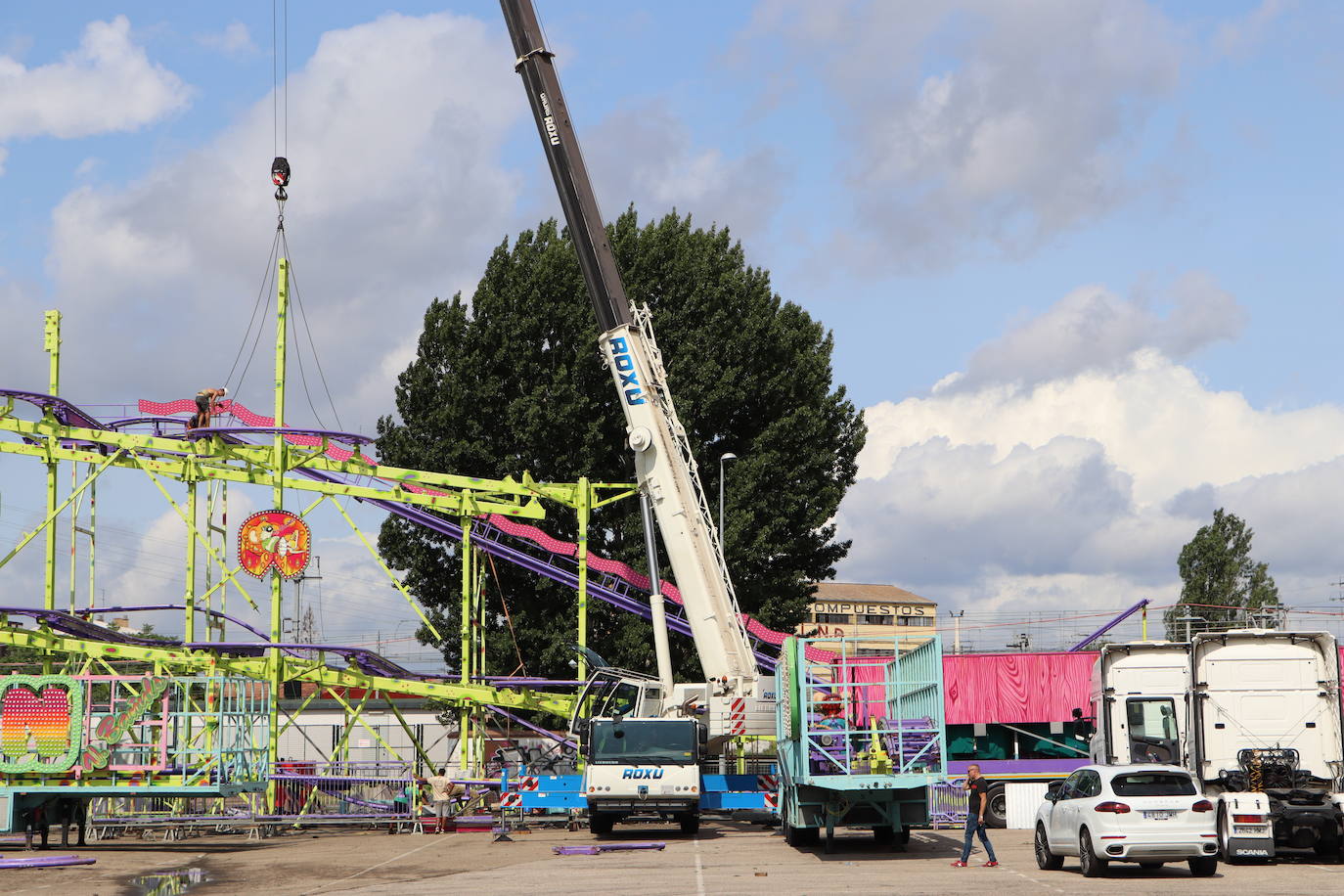 Montaje del Recinto Ferial de León