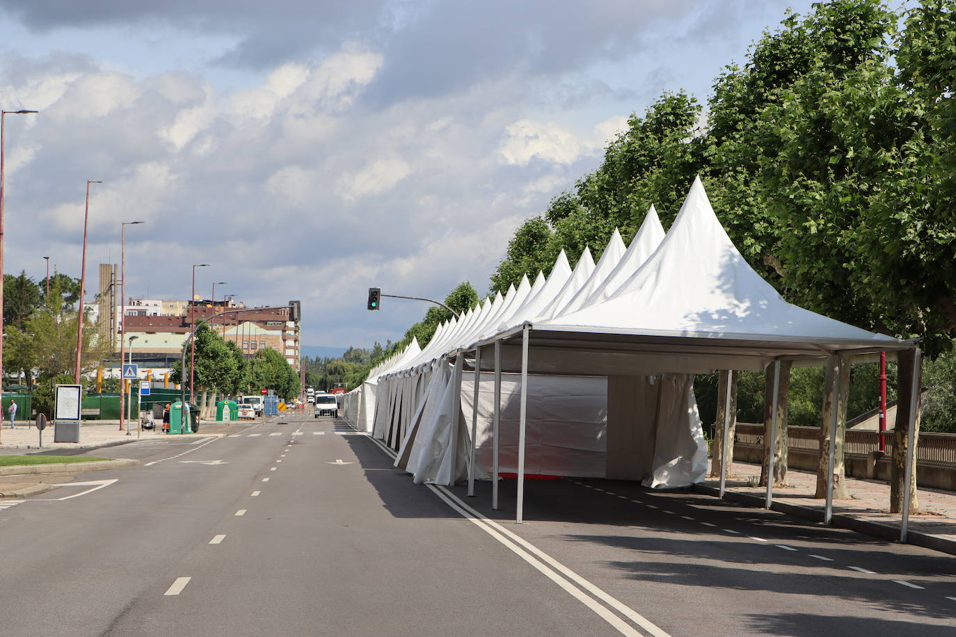 Montaje del Recinto Ferial de León