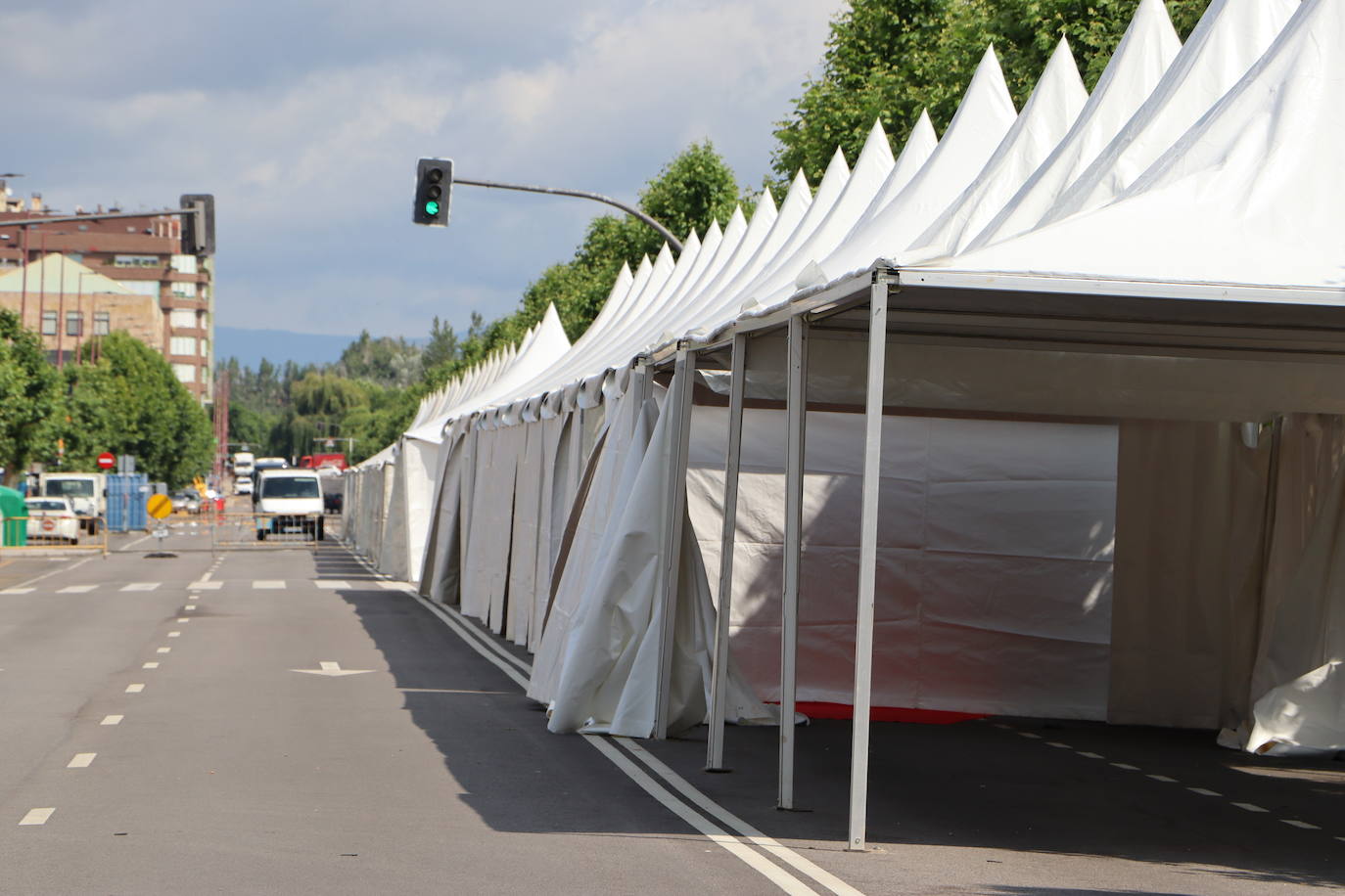 Montaje del Recinto Ferial de León