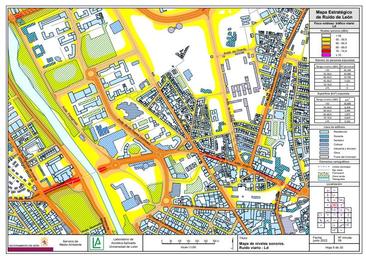 La ULE elabora un mapa estratégico de ruido en la ciudad para mejorar la vida de los leoneses