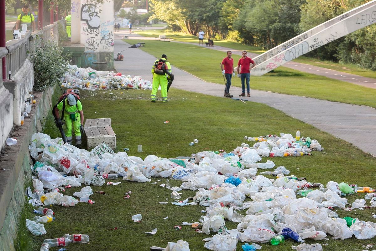 La basura, protagonista de la &#039;resaca&#039; de San Juan