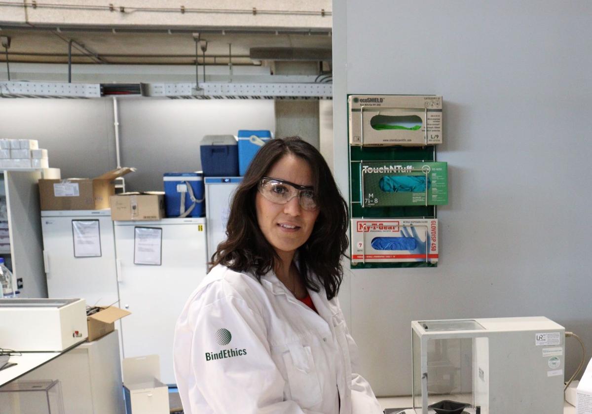 La química leonesa María García