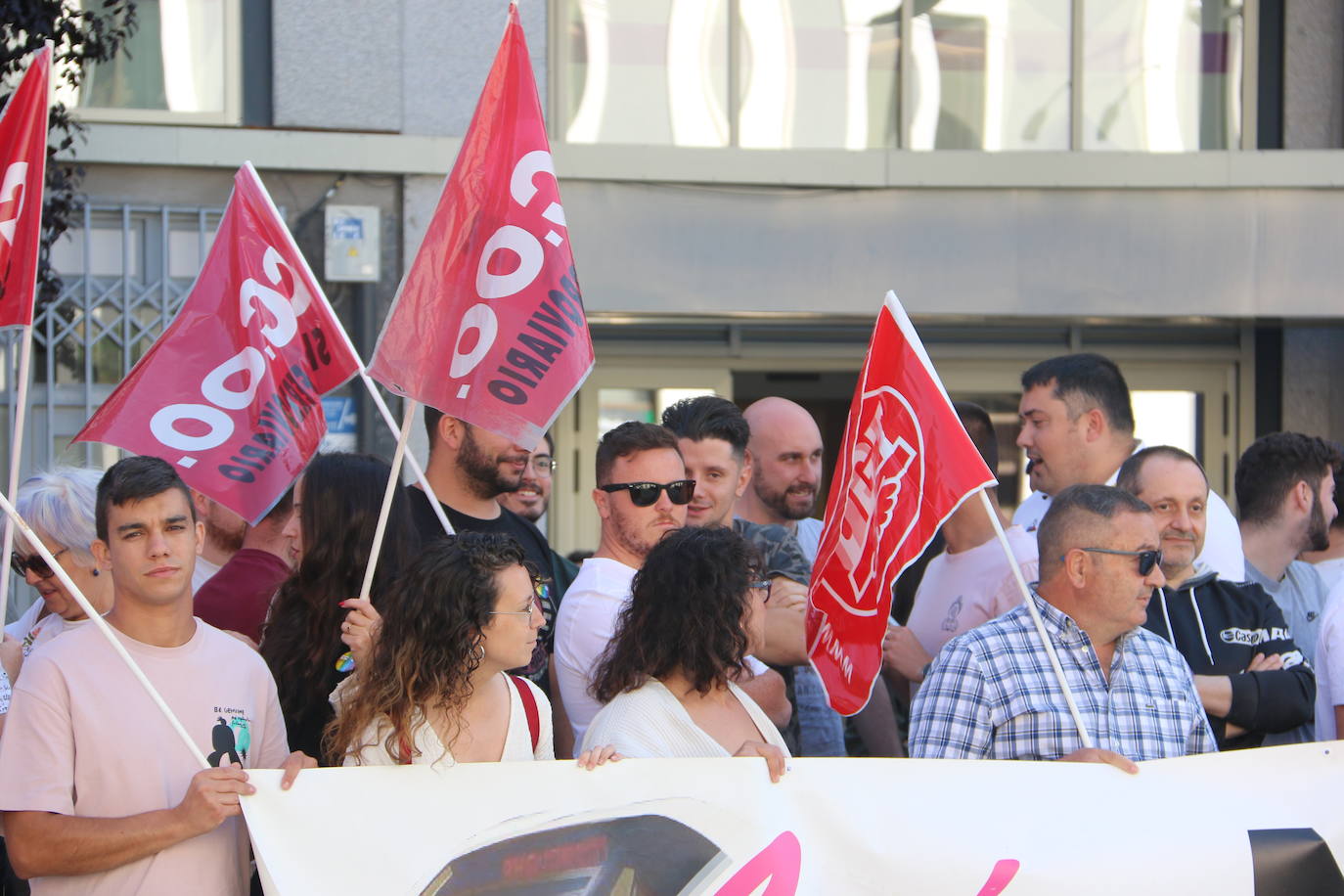 Protesta de los empleados de Renfe