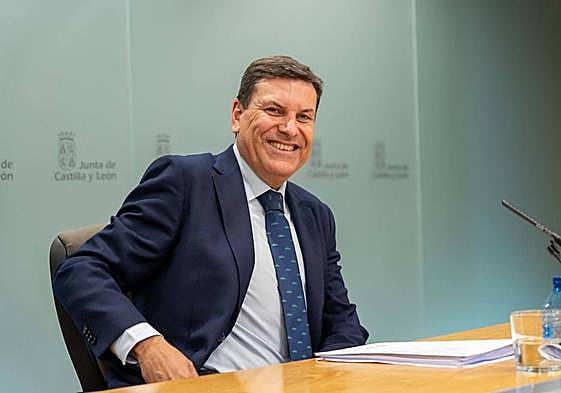 Carriedo en la rueda de prensa tras el consejo de Gobierno.