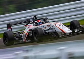 David Vidales, en los entrenamientos libres de Suzuka.