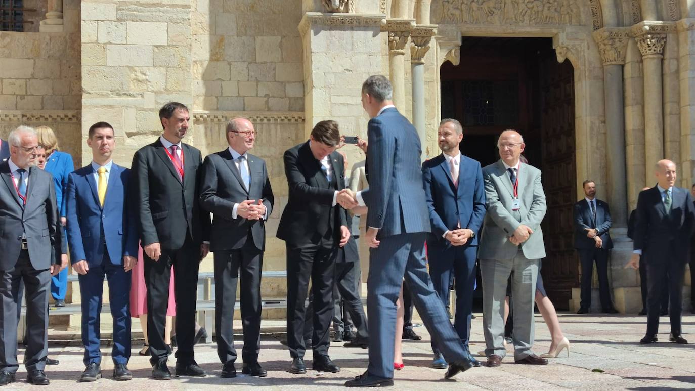 Cumbre Europea en León, el ambiente