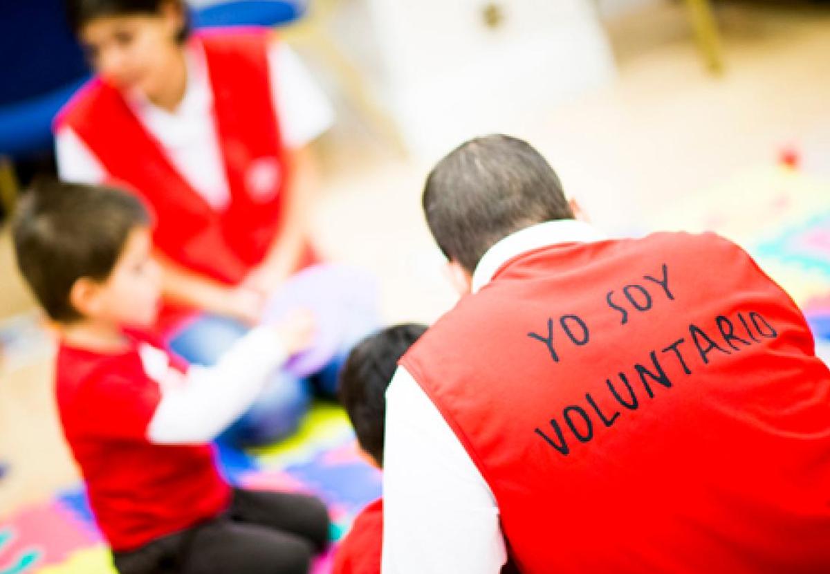 Voluntarios de Cruz Roja.