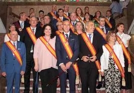 Imagen del pleno de constitución del Ayuntamiento de León en julio de 2019.