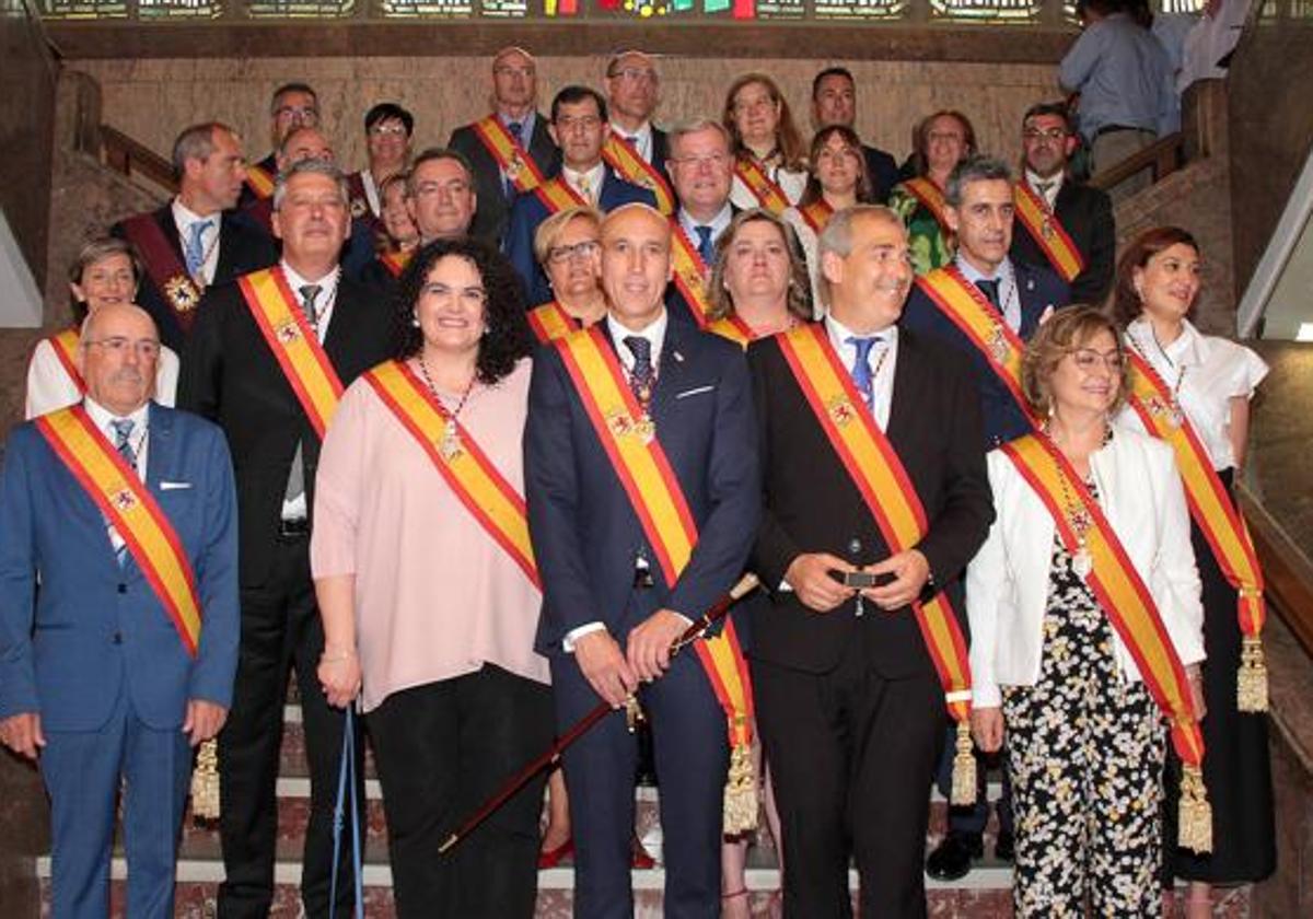 Imagen del pleno de constitución del Ayuntamiento de León en julio de 2019.