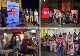 La tradicional pegada de carteles ha sido el pistoletazo de salida para una campaña de 15 días en la que los partidos buscan conseguir representación para ocupar los cuatro asientos que hay en juego en León, en cada uno de las dos cámaras.