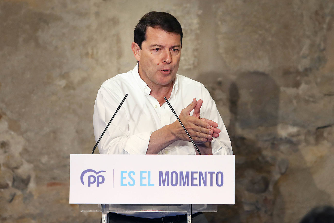 El presidente del PPCyL participa en un acto electoral