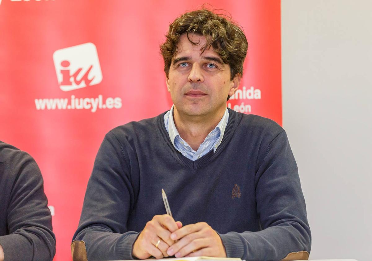 El coordinador autonómico de Izquierda Unida CyL, Juan Gascón.