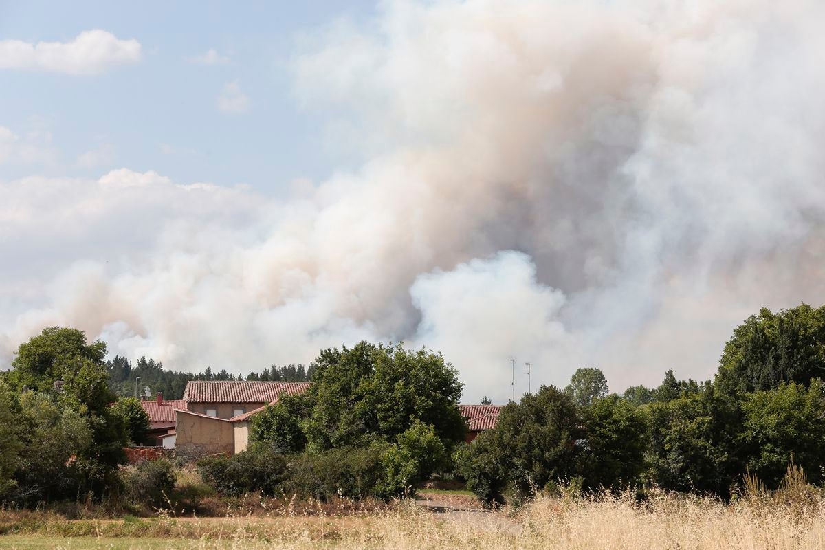 Incendio en Santa Colomba de Curueño