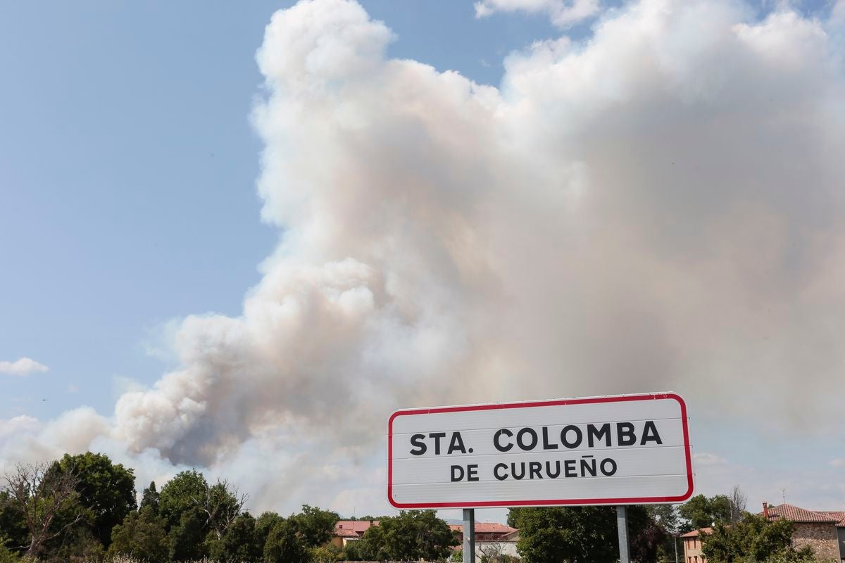 Incendio en Santa Colomba de Curueño
