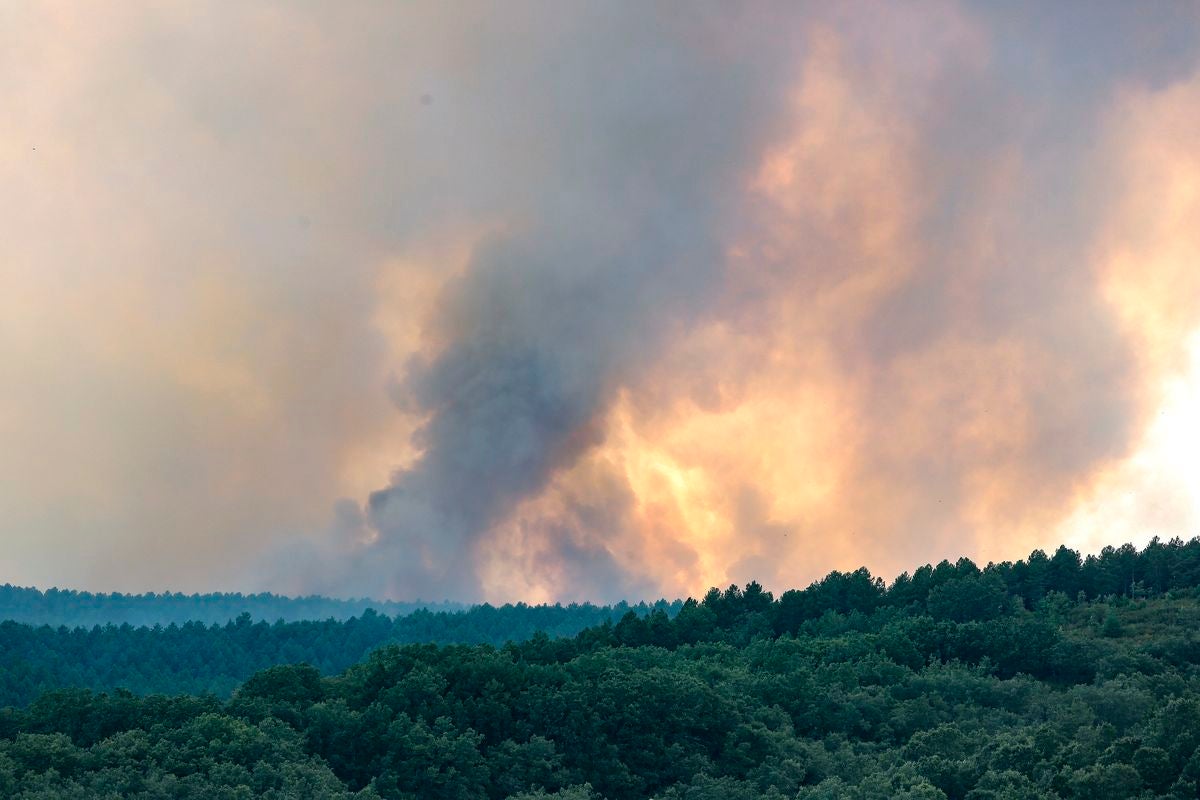 Incendio en Santa Colomba de Curueño