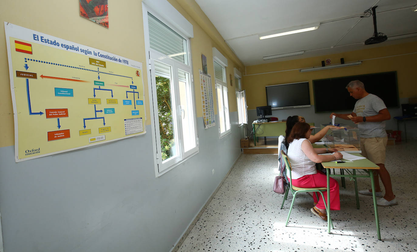 Votaciones a las Cortes Generales en los colegios electorales de Ponferrada