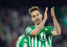 El futbolista Sergio Canales en un partido con el Real Betis.