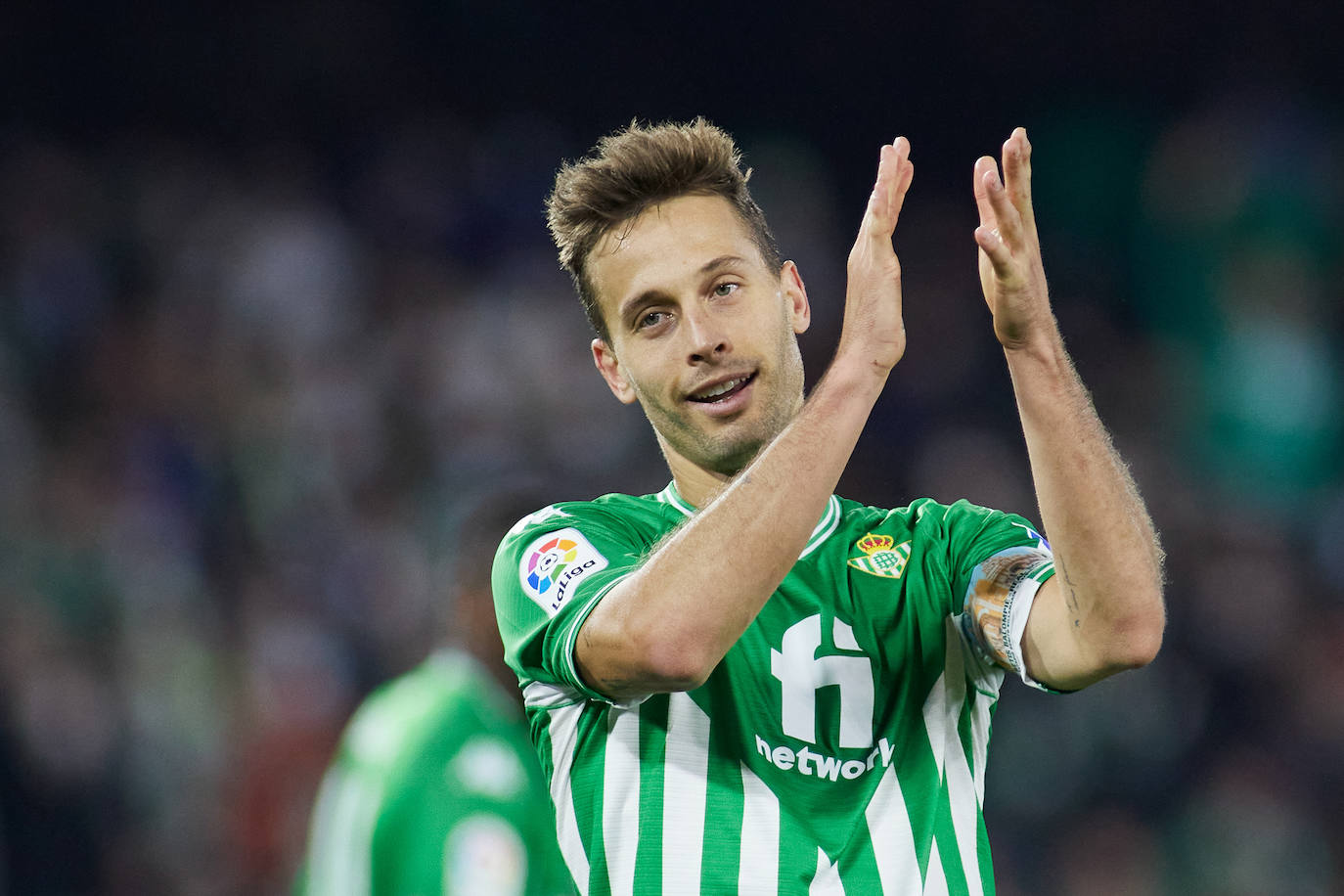 El futbolista Sergio Canales en un partido con el Real Betis.