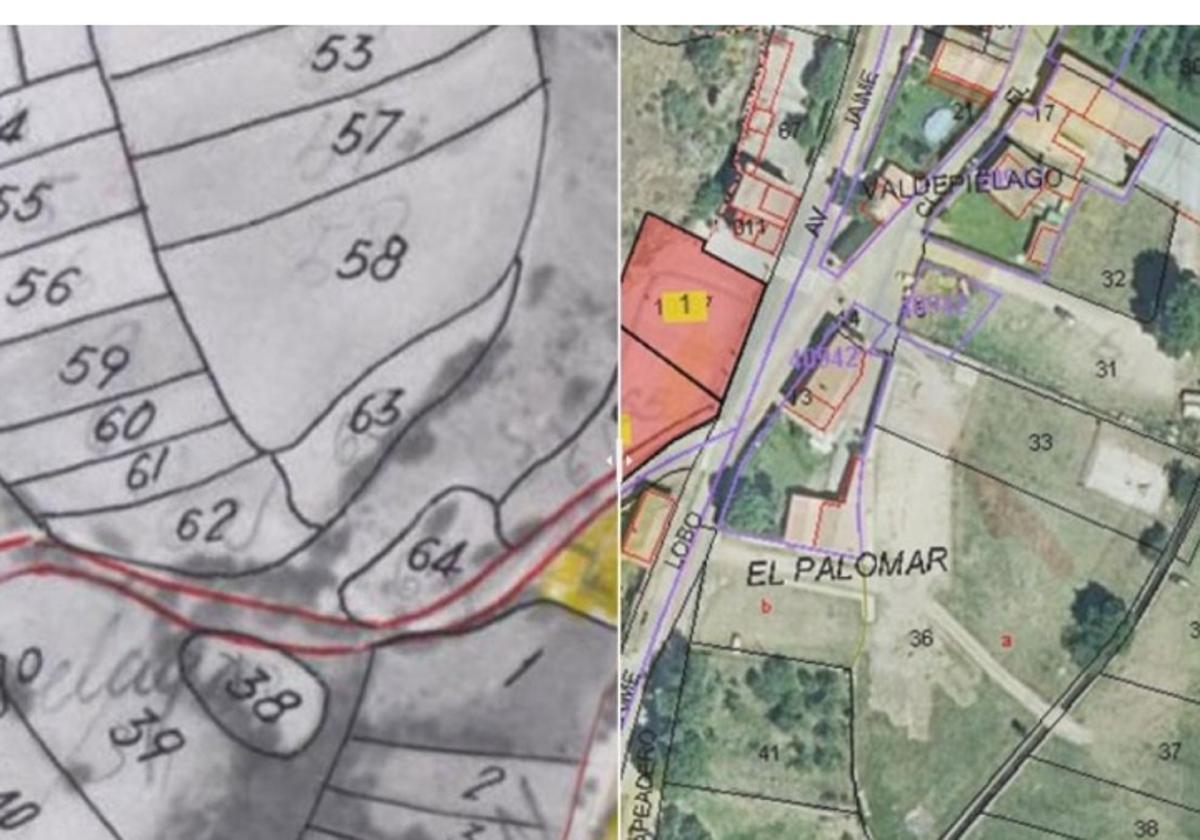 Mapa de la finca de Valdepiélago.