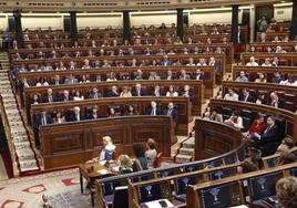 Imagen del interior del Congreso de los Diputados.