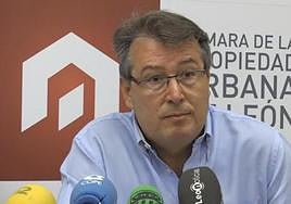 El presidente de la Cámara de la Propiedad Urbana de León, Miguel Ángel Sánchez.