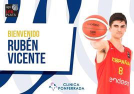 Rubén Vicente, nuevo jugador del Clínica Ponferrada.