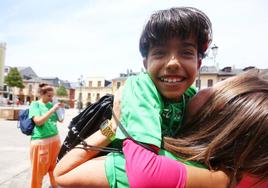 Imagen de archivo de los niños saharauis en una visita a la provincia.