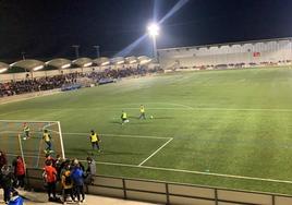 El Estadio Municipal de Tarazona un día de partido.