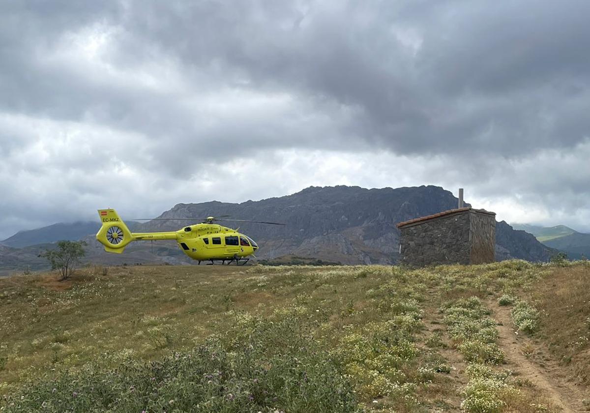 Rescate en el pico Fontún.