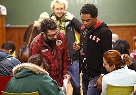 Curso de español para inmigrantes en la Fundación Sierra Pambley.